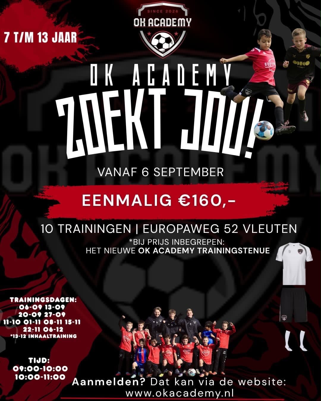 OK Academy Zoekt Jou Flyer